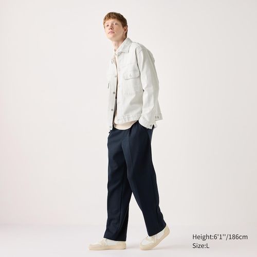 Uniqlo - Cotton Pleated Wide...