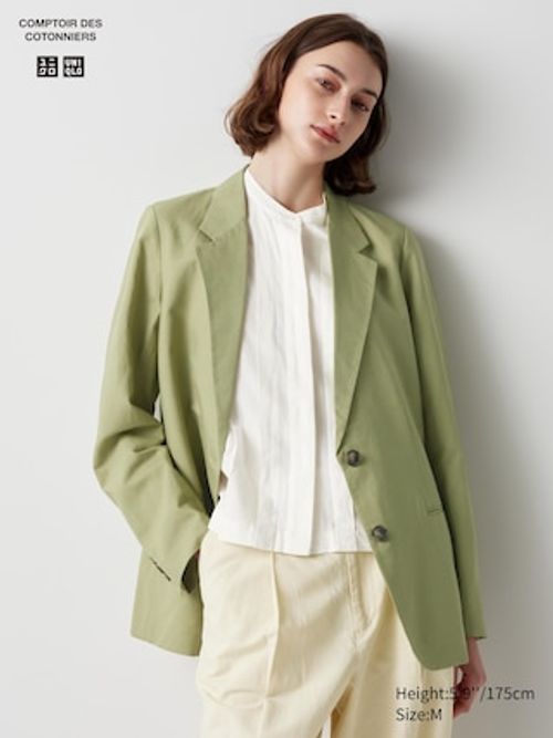 Uniqlo - Linen Blend Jacket -...