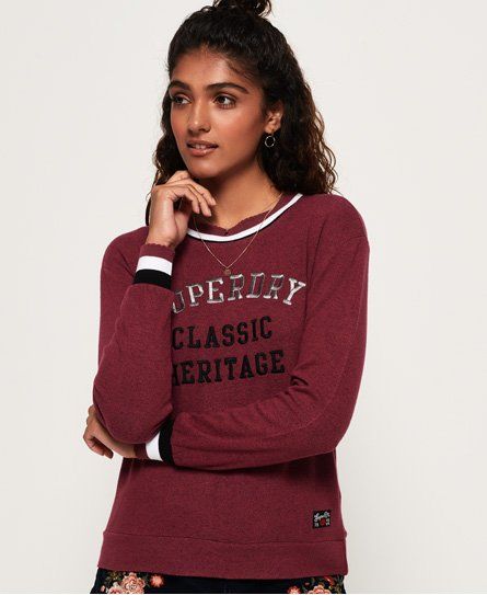 superdry aria applique borg hoodie