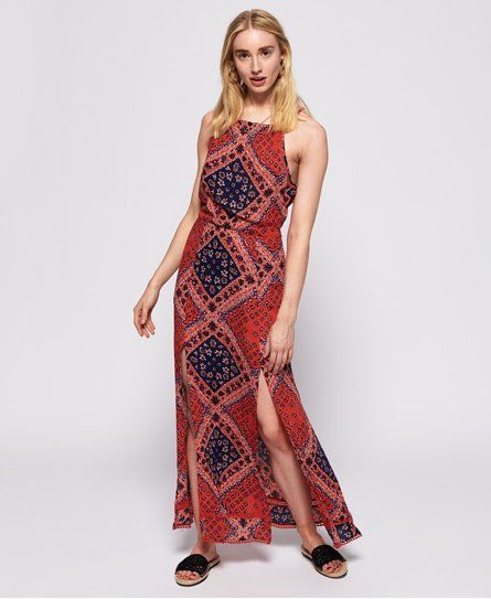 superdry festival dungaree maxi dress