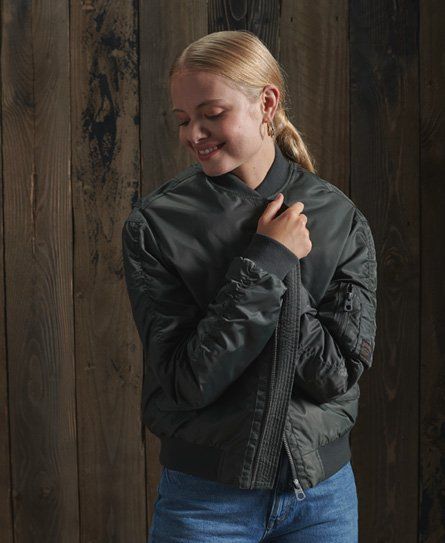 superdry wax flight bomber