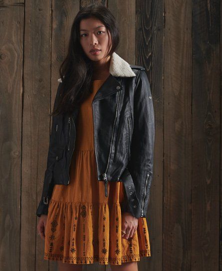 lyla leather biker jacket