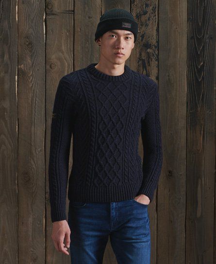 Superdry Men's Jacob Cable Crew Jumper 