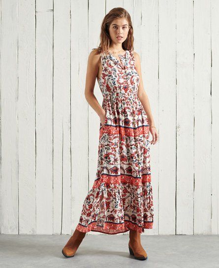 superdry festival dungaree maxi dress