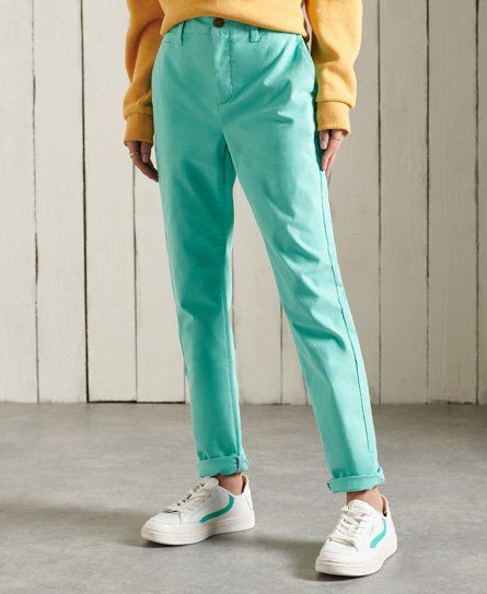 Ladies green store chinos
