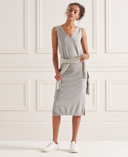 Superdry Applique Logo Knit Dress 