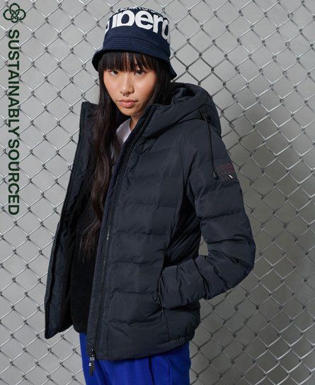 superdry microfibre toggle puffer