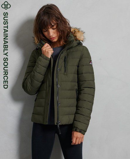 Chevron faux fur shop super fuji jacket