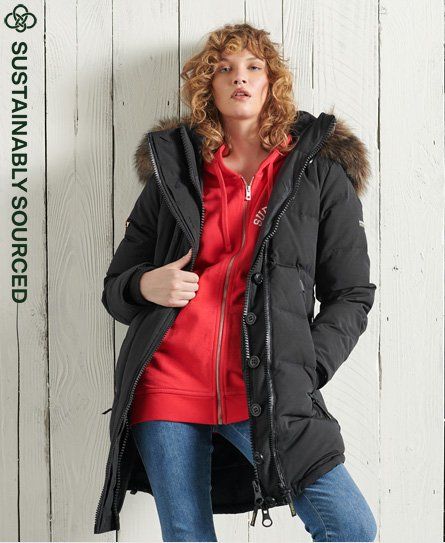 premium down trophy jacket superdry
