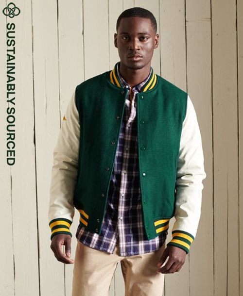 Superdry College Varsity Bomber Jacket - Men's Mens Jackets