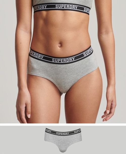 Superdry Organic Cotton Multi Logo Crop Bralette - Women's Womens