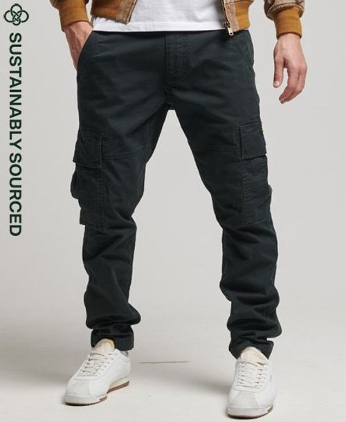 Core Cargo Trousers for Men in Black