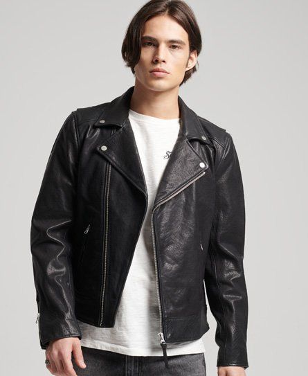 Superdry rotor clearance leather jacket