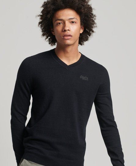 Orange Label V-Neck Jumper Black 
