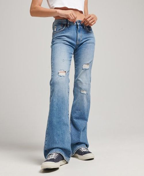 Womens - Organic Cotton Vintage Low Rise Slim Flare Jeans in