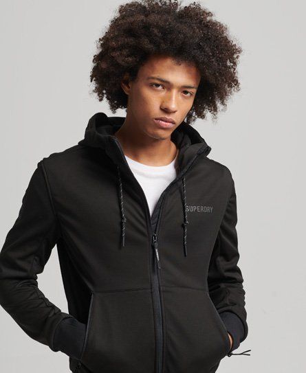 Tech Soft Shell Track Jacket Black 