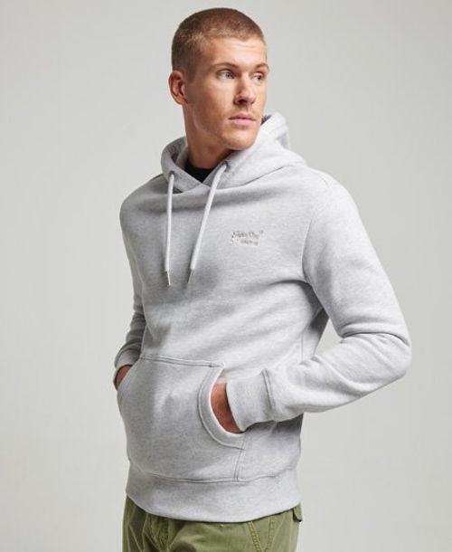 Superdry VINTAGE CALI - Hoodie - light grey marl/light grey 