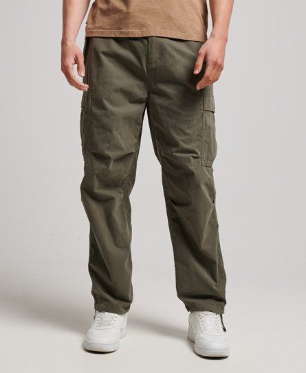 Superdry Men's Mens Classic Parachute Grip Trousers, Green, Size: 34/32 |  £59.99 | Trinity Leeds