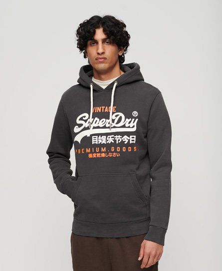 Mens white shop superdry hoodie