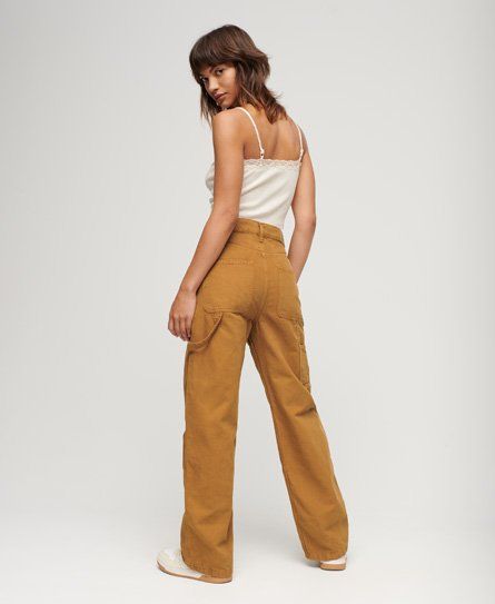 Superdry Women s Women s Cotton Vintage Wide Carpenter Pants