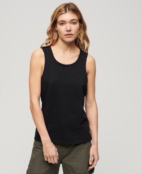 Embroidered Scoop Neck Tank
