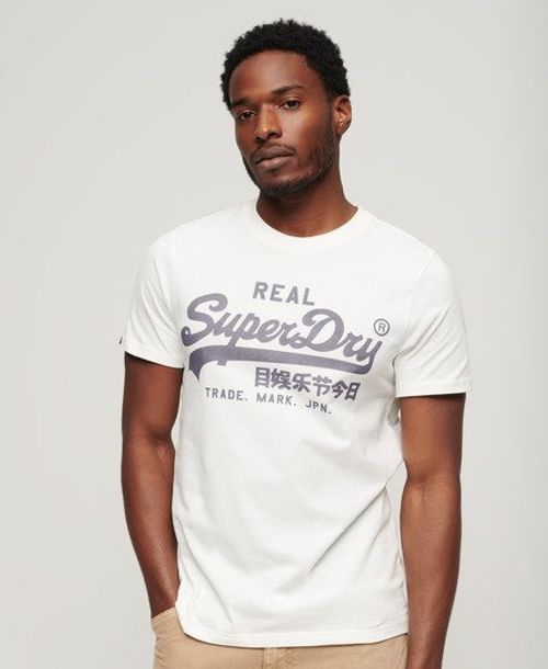 Superdry White Vintage Logo T-Shirt