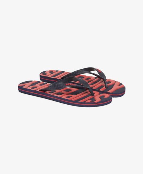 Superdry Men's Vintage Vegan Flip Flops Navy / Rich Navy - Size: 8-9