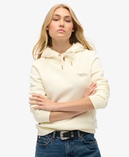 Superdry Women's Essential Logo Hoodie White / Off White - Size: 6