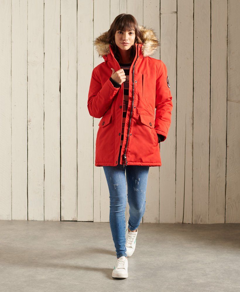 Hooded Everest Faux Fur Parka Coat 