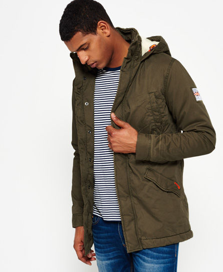 superdry parka army