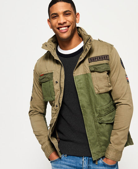 Superdry Rookie Mixed Military Jacket | Compare | Cabot Circus
