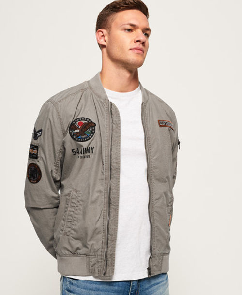 Superdry Men's College Varsity Patched Bomber Jacket