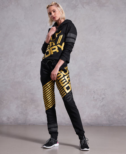 Superdry Diagonal Black And Gold 