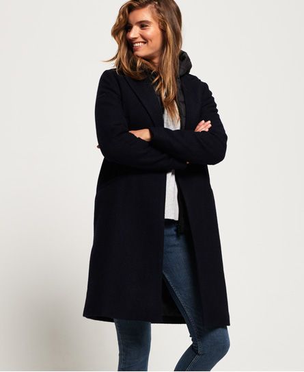 Superdry Fjola Tech Wool Coat | Compare 