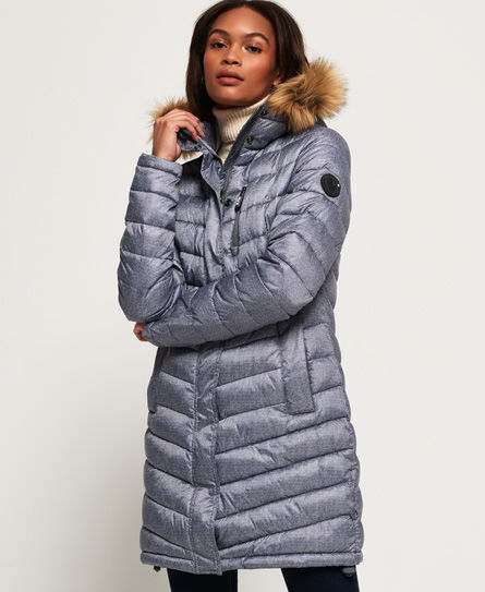 Superdry Chevron Faux Fur Super Fuji 