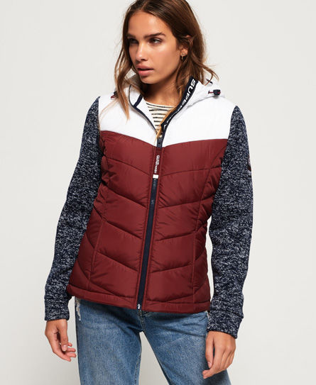 Superdry Storm Hybrid Colour Block Zip Hoodie Compare Trinity