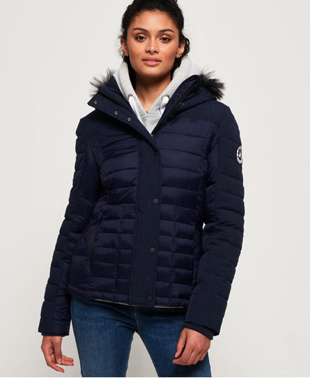Superdry Elements Tweed Hybrid Hooded 