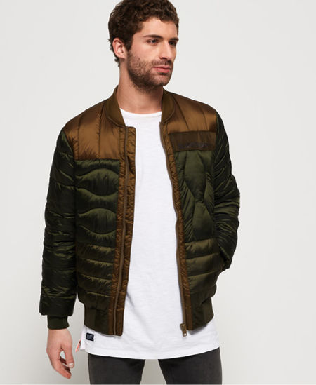 Superdry Convex Mixed Quilt Bomber Jacket