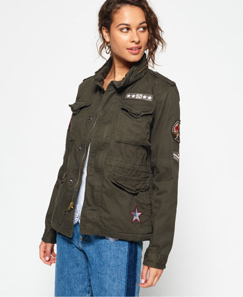 geboorte Op de kop van Additief Superdry Winter Rookie Military Patch Jacket | Compare | Union Square  Aberdeen Shopping Centre