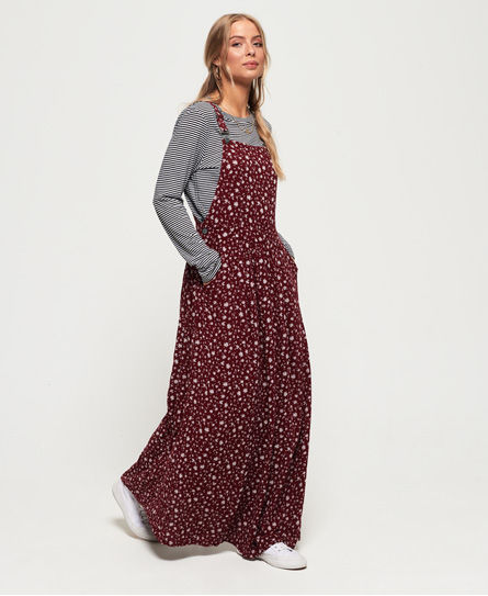 superdry festival dungaree maxi dress