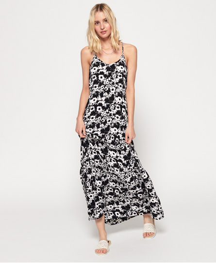 superdry carissa macrame maxi dress