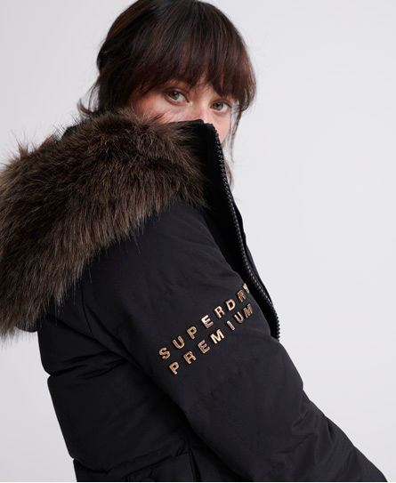 superdry premium down classic rescue parka coat