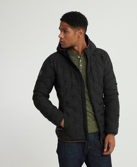city microfibre quilted jacket