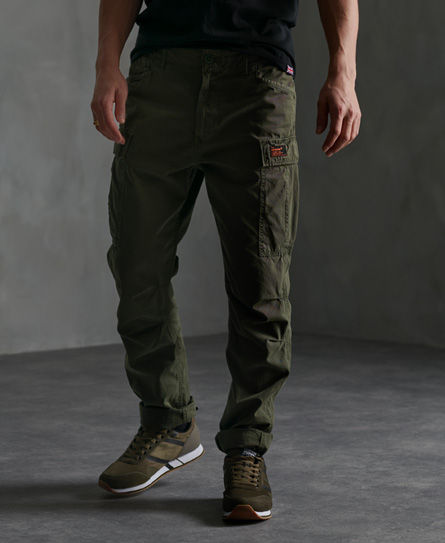 Superdry Slim Cargo Trousers Cotton in Black  Lyst UK