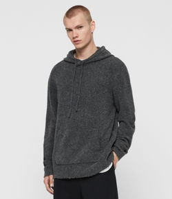 AllSaints Men's Kez Hoodie, Grey, Size: S