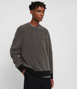 AllSaints Men's Tremett Crew Jumper, Grey, Size: L