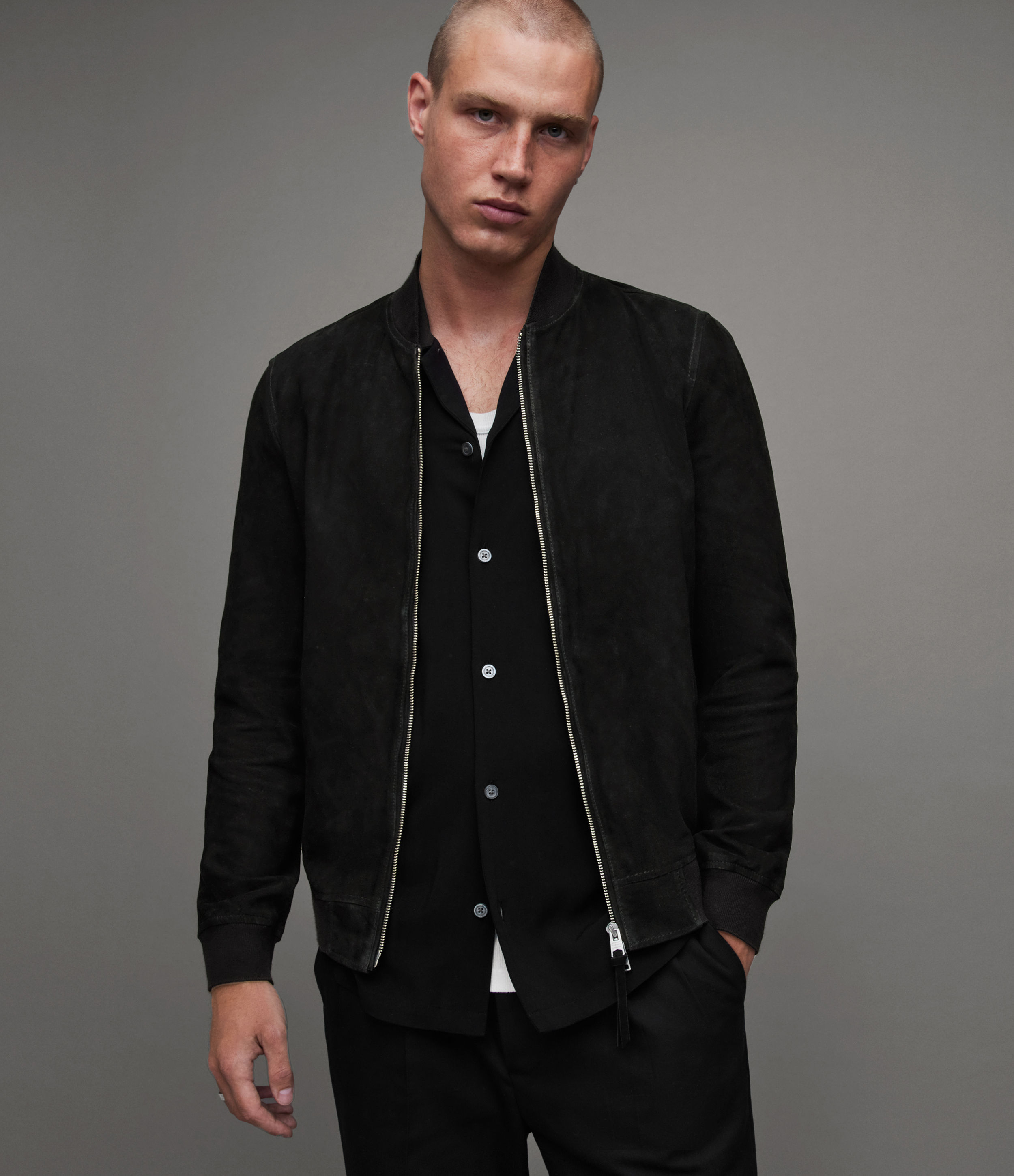 AllSaints Withrow Ramskull Bomber Jacket | £132.30 | One New Change