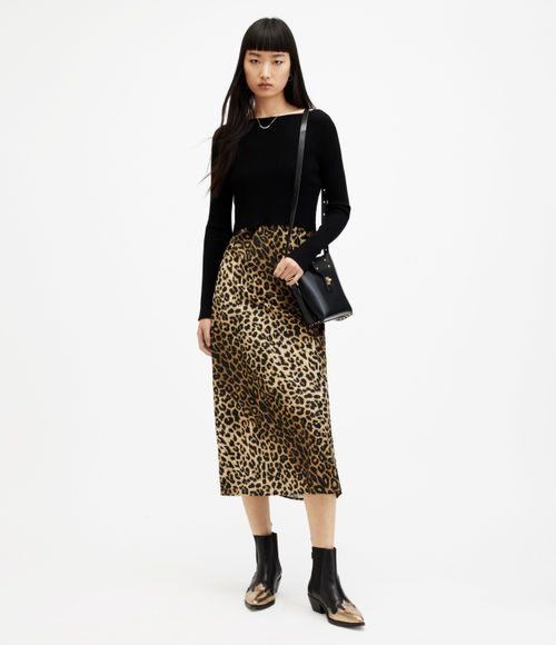 AllSaints Hera Leopard Print...