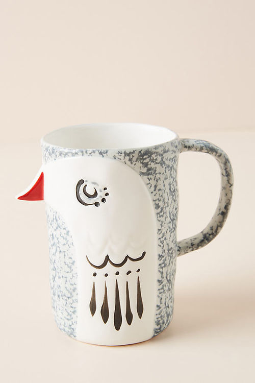 Handpainted Bird Mug