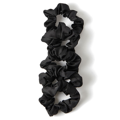 Satin Sleep Scrunchies Black